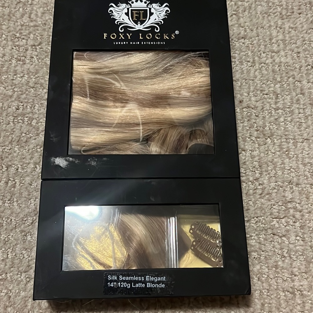 Foxy Locks 14” extensions Latte Blonde
